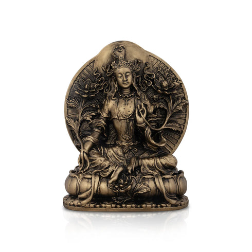Giri Tara Murti Statue/ Brass Polish Tara Statue/